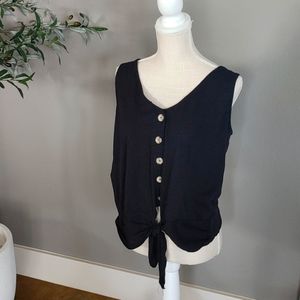 78 and Sunny button tie up tank from wantable